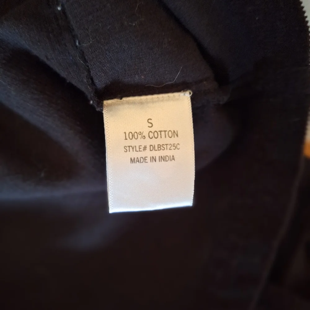 Harper heritage black corduroy overall mini dress small *D2 - Picture 8 of 9